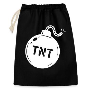Symbole TNT de la bombe - Sac cadeau 30 x 45 cm - noir - Devant
