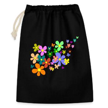 spring flowers - Gift Bag 30 x 45 cm - black - Front