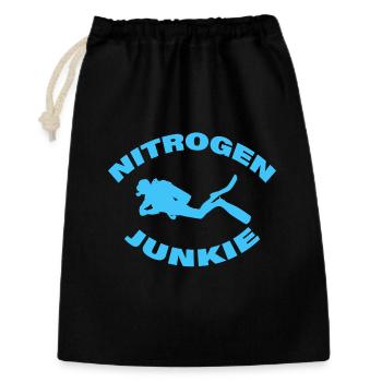 NITROGEN JUNKIE - Geschenkbeutel aus Baumwolle (30 x 45 cm) - Schwarz - Vorne