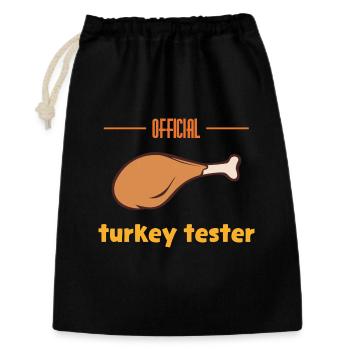 Türkei-Tester - Geschenkbeutel aus Baumwolle (30 x 45 cm) - Schwarz - Vorne