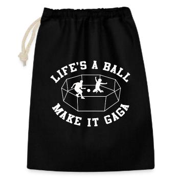 La vie est un boulon, fais-la bouffer - Sac cadeau 30 x 45 cm - noir - Devant