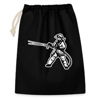 Pompier - Sac cadeau 30 x 45 cm - noir - Devant