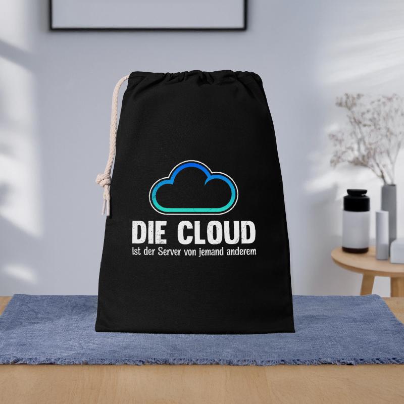 Coder THE CLOUD IS SOMEONE ELSE'S SERVER Gift Bag 30 x 45 cm