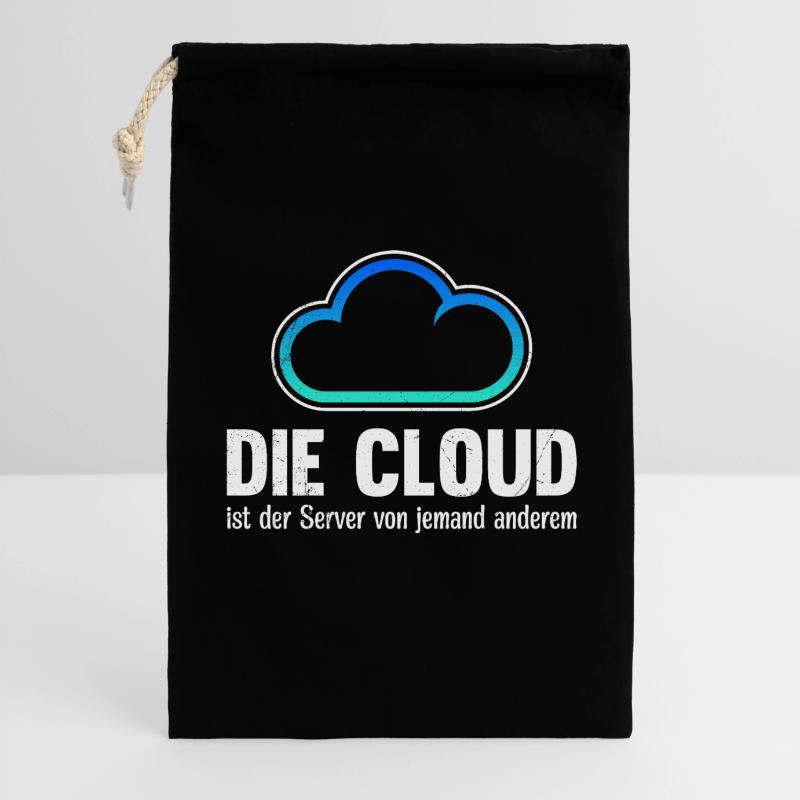 Coder THE CLOUD IS SOMEONE ELSE'S SERVER Gift Bag 30 x 45 cm