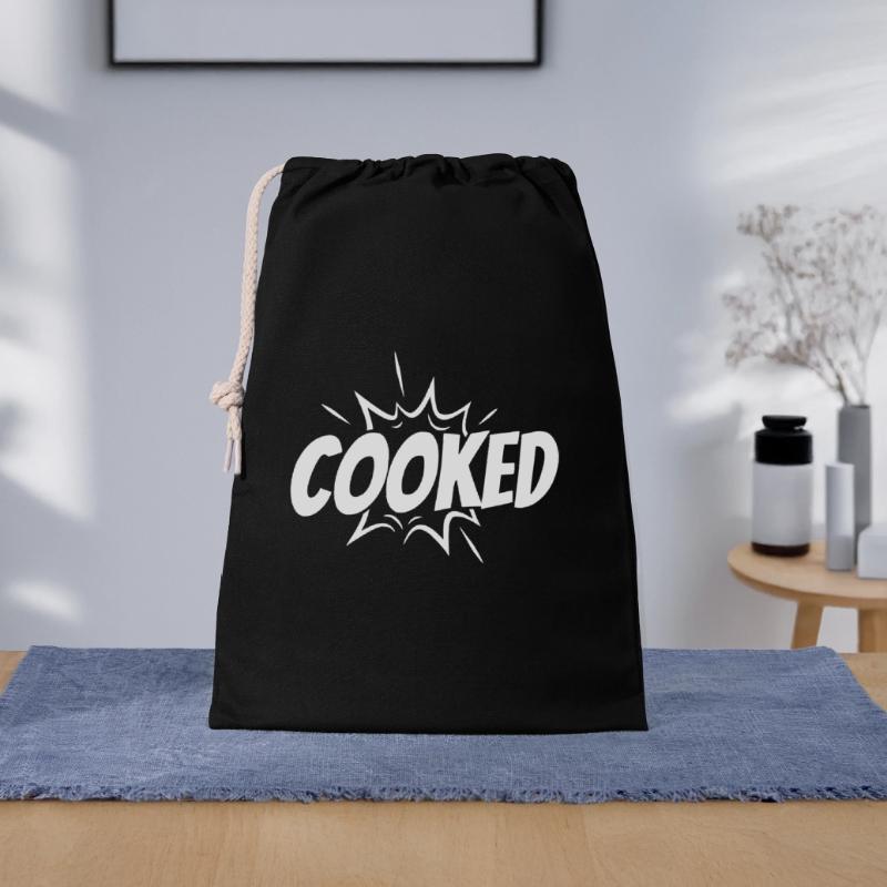 Cooked Explosiver Comic-Style Geschenkbeutel aus Baumwolle (30 x 45 cm)