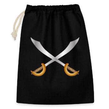 Crossed Pirate Sabres – Classic Adventure Theme - Gift Bag 30 x 45 cm - black - Front