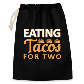 Vibrant Taco Graphic for Food Lovers - Gift Bag 30 x 45 cm - black - Front