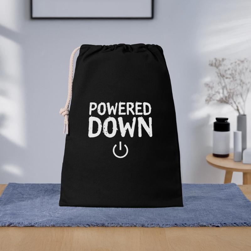 Powered Down Power Status Off Gift Bag 30 x 45 cm