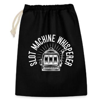 Casino Gambler Machine à sous Whisperer Gambling - Sac cadeau 30 x 45 cm - noir - Devant