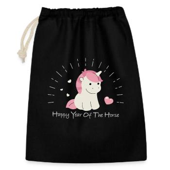 Adorable Pastel Horse Year of the Horse - Sac cadeau 30 x 45 cm - noir - Devant