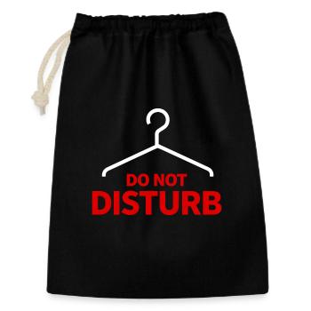 Ne pas déranger Hanger Dire Humour - Sac cadeau 30 x 45 cm - noir - Devant