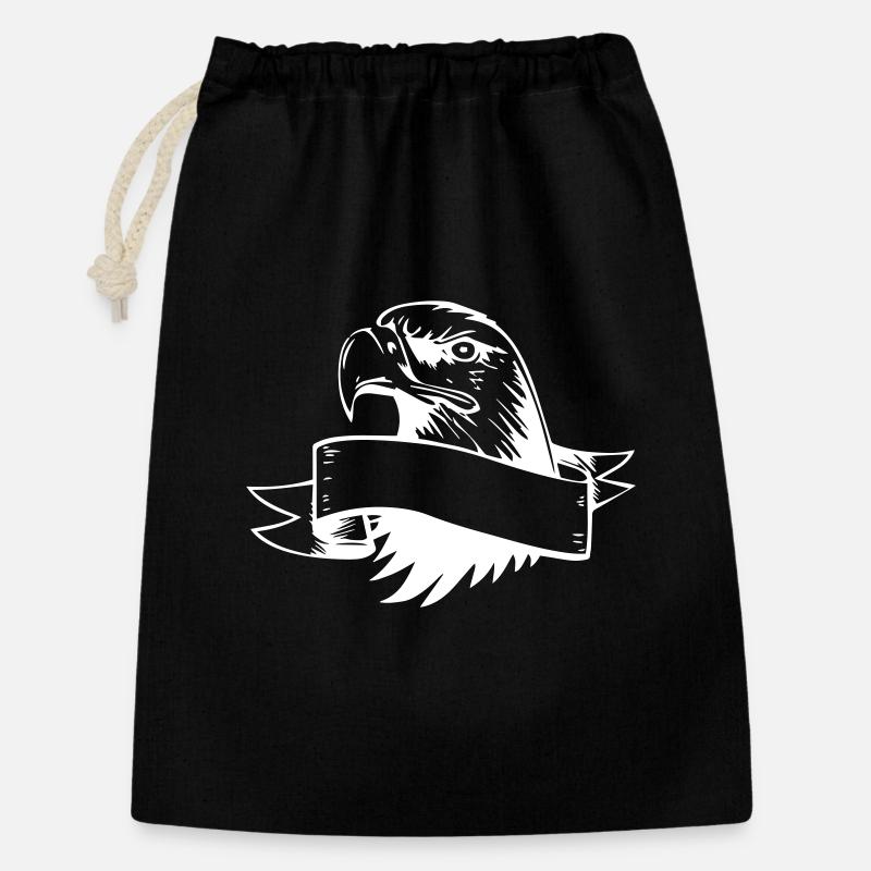 Eagle Head - Gift Bag 30 x 45 cm - black