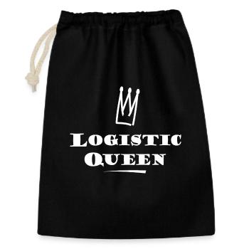Queen of Logistics - Gift Bag 30 x 45 cm - black - Front