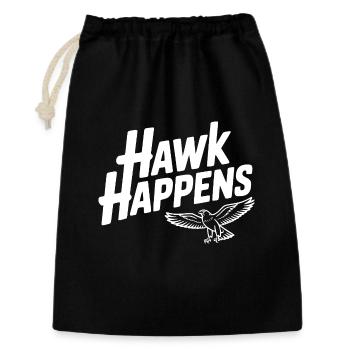 Hawk Happens - Gift Bag 30 x 45 cm - black - Front
