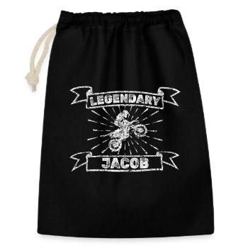 Moto Jacob - Sac cadeau 30 x 45 cm - noir - Devant