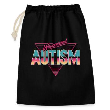 Weaponized Autism - Funny Gen Alpha Memes - Gift Bag 30 x 45 cm - black - Front