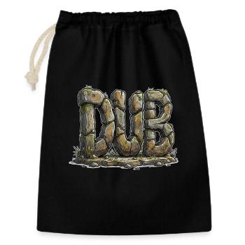 Dub Reggae - Geschenkbeutel aus Baumwolle (30 x 45 cm) - Schwarz - Vorne