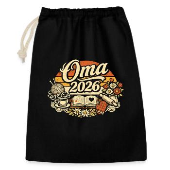 Grandma 2026 | Pregnancy Announcement Women - Gift Bag 30 x 45 cm - black - Front