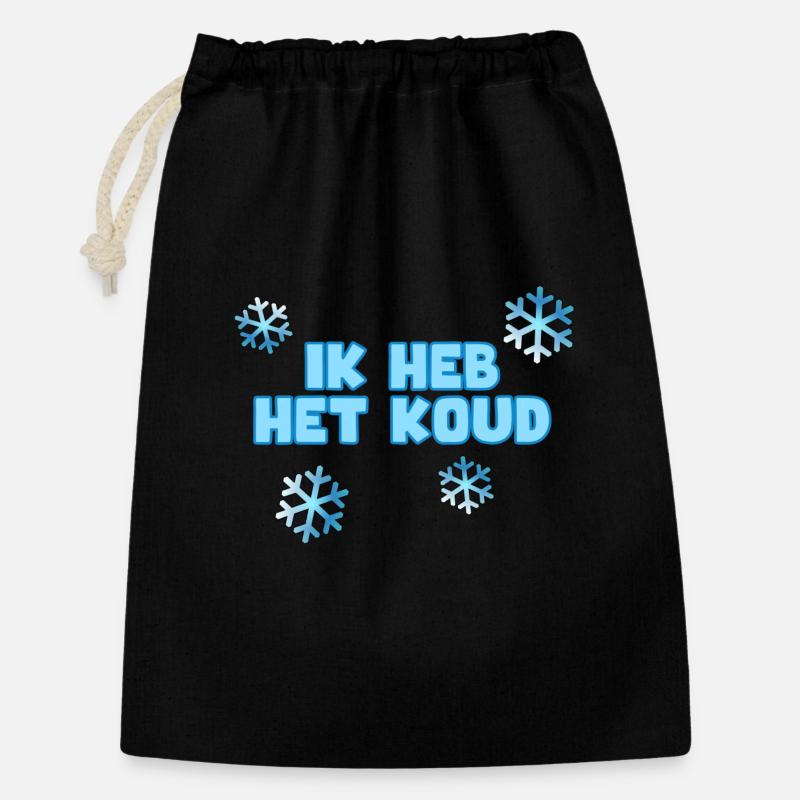 I'm cold. For the cold. Humour* - Gift Bag 30 x 45 cm - black