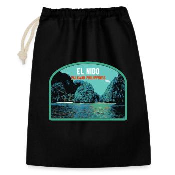 El Nido, Palawan, Philippinen, erstaunliche Klippen - Geschenkbeutel aus Baumwolle (30 x 45 cm) - Schwarz - Vorne