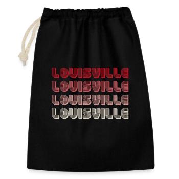 Vintage Louisville États-Unis - Sac cadeau 30 x 45 cm - noir - Devant