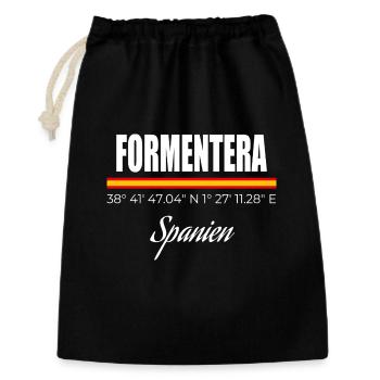 Formentera - Gift Bag 30 x 45 cm - black - Front