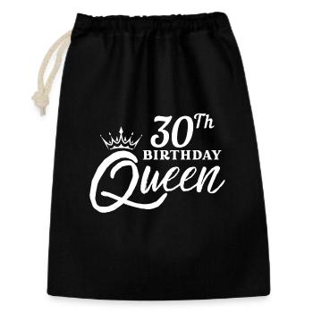 30th birthday - Gift Bag 30 x 45 cm - black - Front