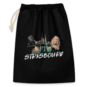 Strasbourg Cathedral – Illustration - Gift Bag 30 x 45 cm - black - Front