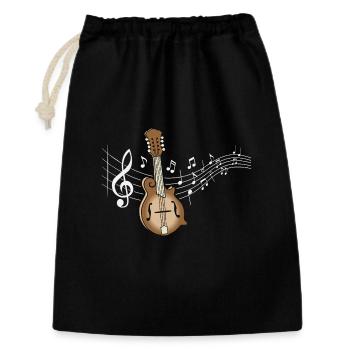 Mandolin Sheet Music Bluegrass Country Music - Gift Bag 30 x 45 cm - black - Front