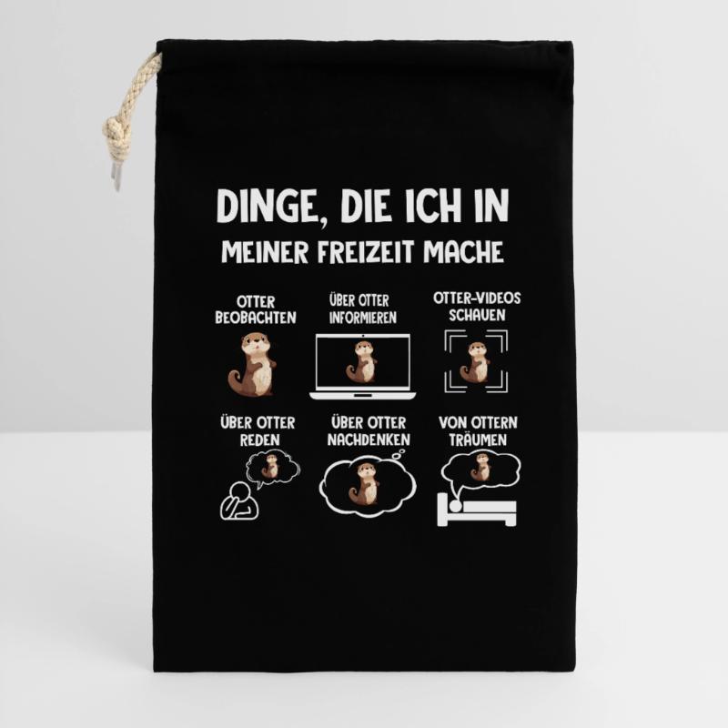 Dinge Die Ich In Meiner Freizeit Mache OTTER Geschenkbeutel aus Baumwolle (30 x 45 cm)
