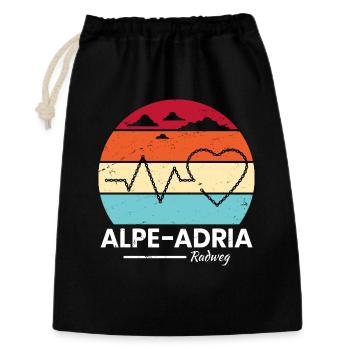 Vélo Alpe-Adria - Sac cadeau 30 x 45 cm - noir - Devant