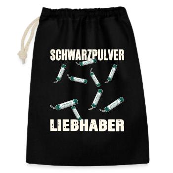 Black Powder Lover - Gift Bag 30 x 45 cm - black - Front