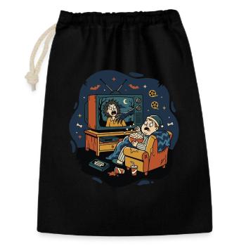 Horror Home Movie Night Fear Humor - Gift Bag 30 x 45 cm - black - Front