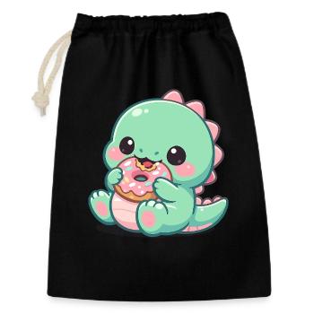Donut Dino Sugar Joy - Gift Bag 30 x 45 cm - black - Front