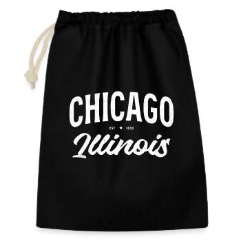 Chicago Lettering Collection - Gift Bag 30 x 45 cm - black - Front