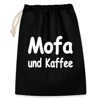 Mofa - Geschenkbeutel aus Baumwolle (30 x 45 cm) - Schwarz - Vorne