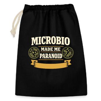Mikrobiologie - Geschenkbeutel aus Baumwolle (30 x 45 cm) - Schwarz - Vorne