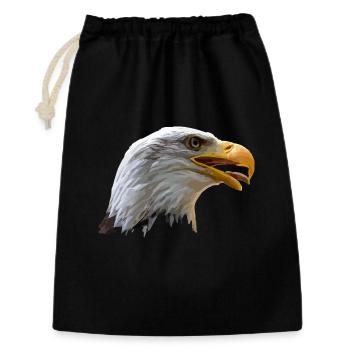 bald eagle - Gift Bag 30 x 45 cm - black - Front