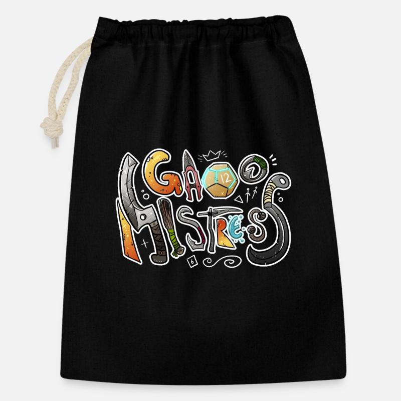 Maîtresse de jeu - Sac cadeau 30 x 45 cm - noir