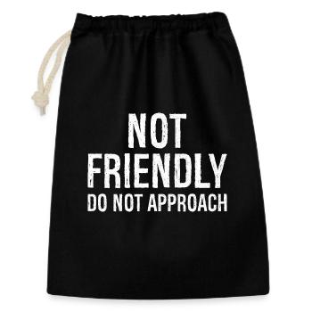 not friendly do not approach - Gift Bag 30 x 45 cm - black - Front