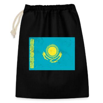 Flag of Kazakhstan - Gift Bag 30 x 45 cm - black - Front