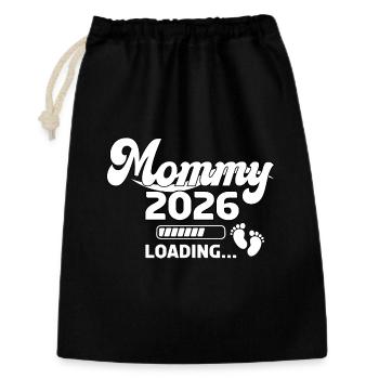 Mommy 2026 Loading Design - Gift Bag 30 x 45 cm - black - Front