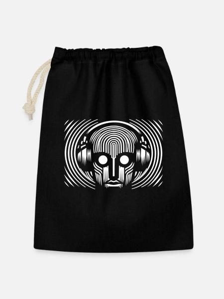 Discjockey - Geschenkbeutel aus Baumwolle (30 x 45 cm) - Schwarz