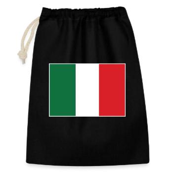 Italy Flag - Gift Bag 30 x 45 cm - black - Front
