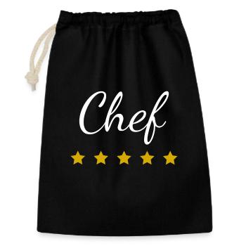 Chef 5 star Hotel - Gift Bag 30 x 45 cm - black - Front
