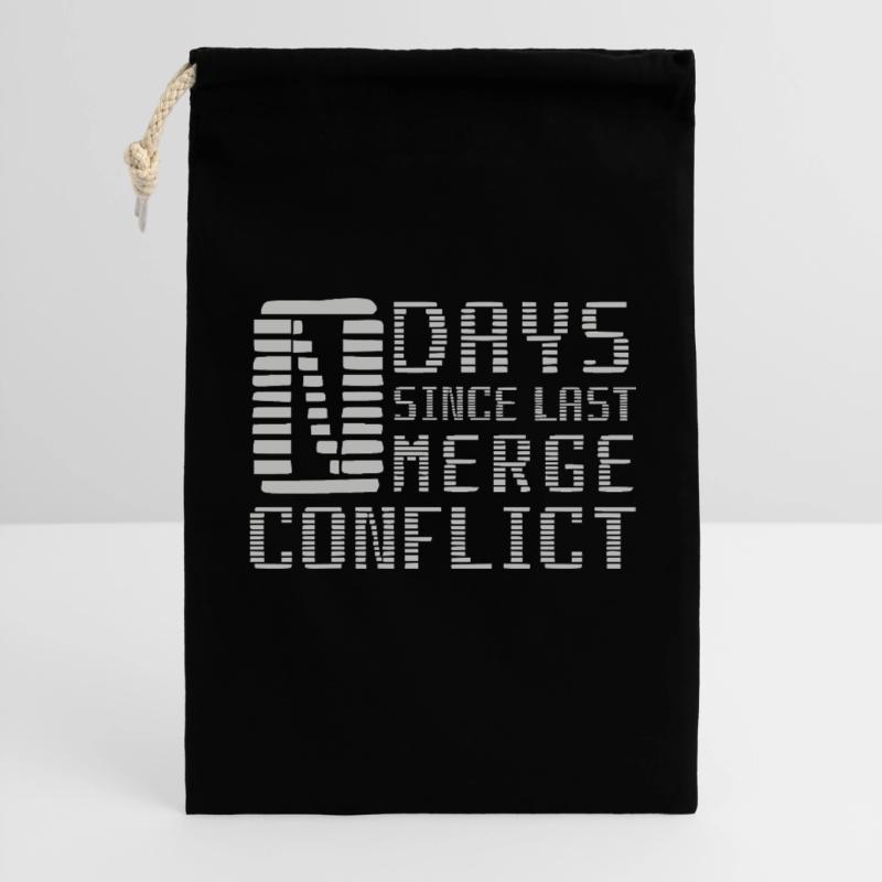 Merge Conflict Software Developer Developer geek Gift Bag 30 x 45 cm