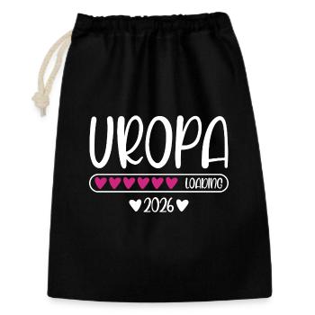 Uropa 2026 loading - Geschenkbeutel aus Baumwolle (30 x 45 cm) - Schwarz - Vorne