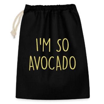 Avocado - Gift Bag 30 x 45 cm - black - Front