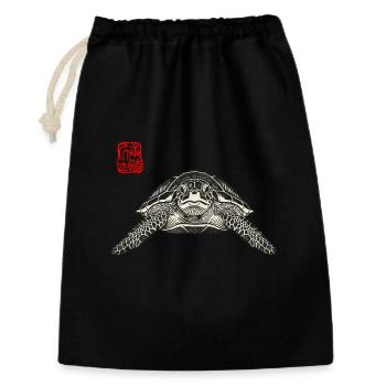 Turtle Asian - Gift Bag 30 x 45 cm - black - Front