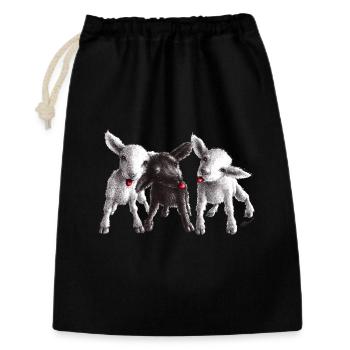 mouton effronté - Sac cadeau 30 x 45 cm - noir - Devant